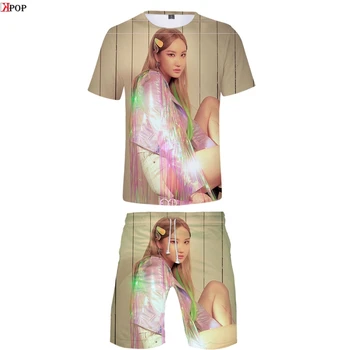 

Two piece set EXID Member 3D print cool Basic Personality cool man Fashion comfortable Summer T-shirt+Short Pants Sets Sports