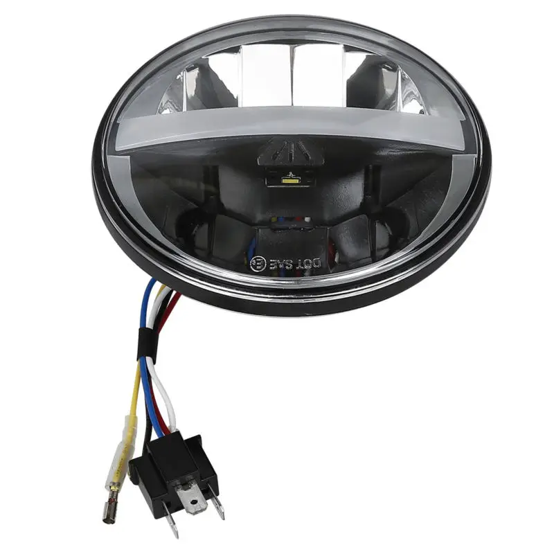 

TCMT 5 3/4" LED Headlamp Headlight For Harley VRSCD VRSCDX XG500 750 Dyna FXDF FLD FLSTS Fat Street Bob Super Low Wide Glide
