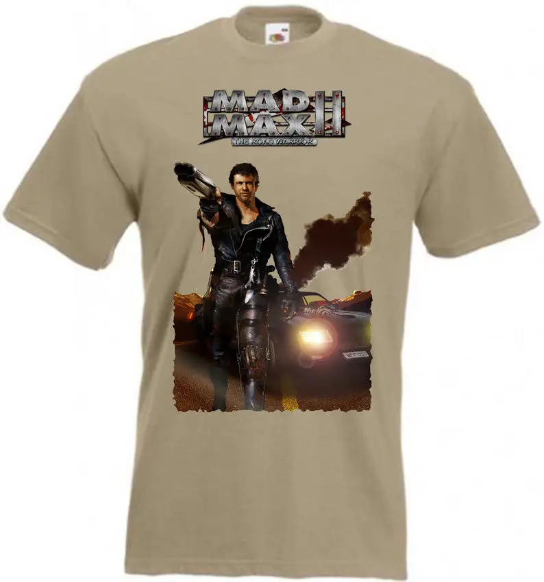 Mad Max Ii The Road Warrior V8 футболка цинк натуральный постер фильма 2019 Новая летняя мужская