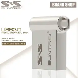 Suntrsi Оптовая USB Flash Drive 10 шт./лот мини USB Stick металла флешки High Speed Usb 2,0 индивидуальный логотип Pen Drive