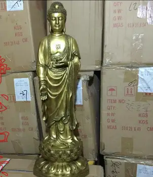 

Tibet Buddhism Copper Brass Tathagata Sakyamuni Buddha ancestors Statue