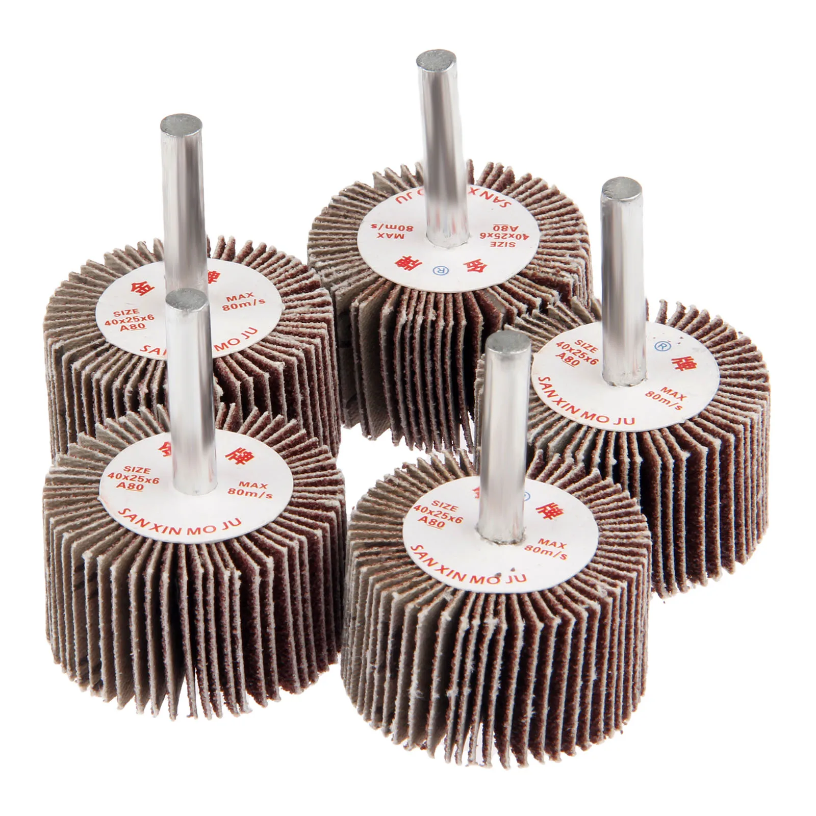 Dreld 5pcs Dremel Accessories Rotary Tool 40mm Grinding Buffing