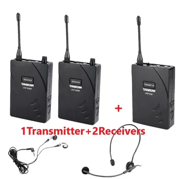 

Takstar UHF-938/ UHF 938 UHF frequency Wireless Tour Guide System 50m Operat Range 1 Transmitter+ 2 Receivers for Tour guiding