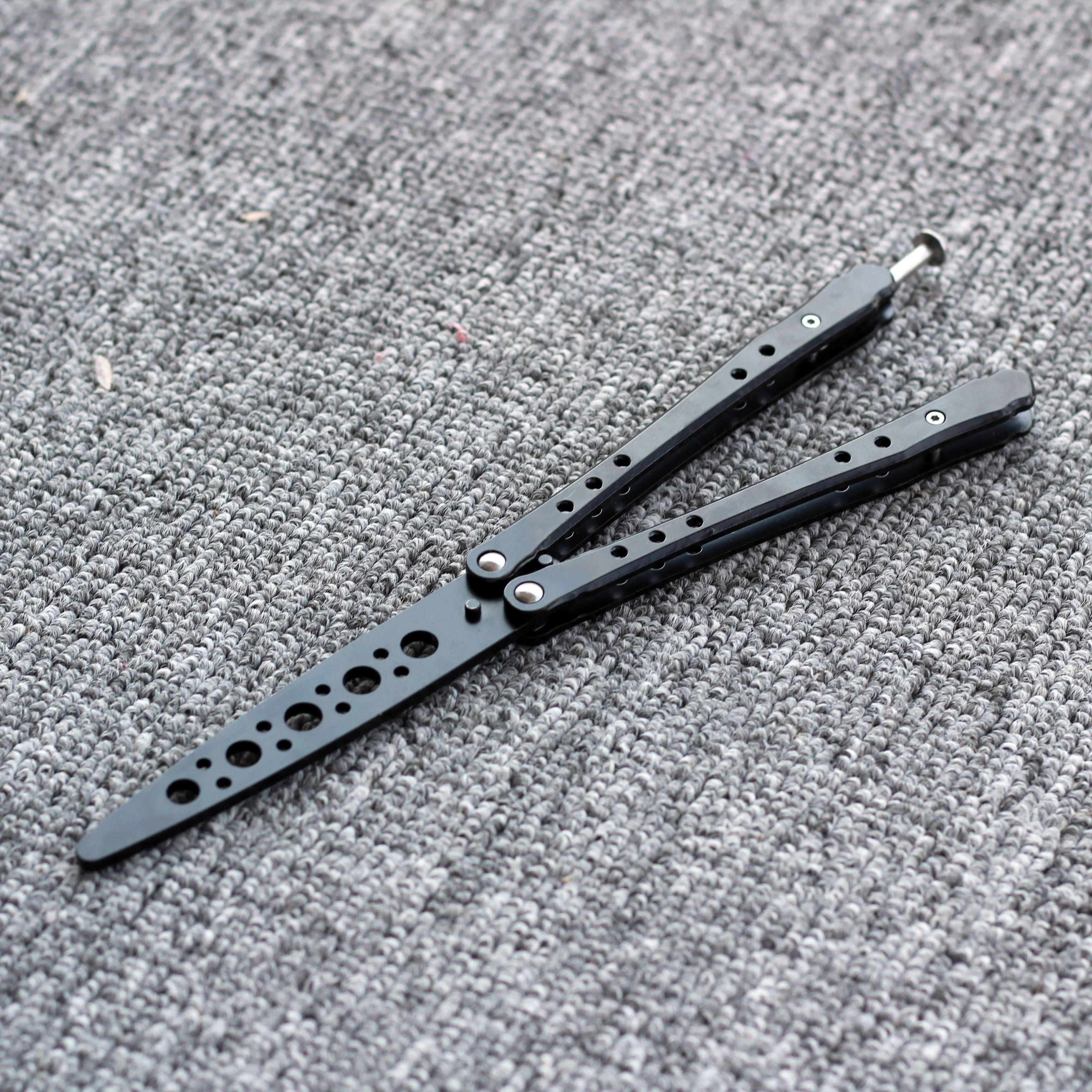 Черный сплав бабочка игрушки нож для взрослых подарок CSGO Обучающие ножи