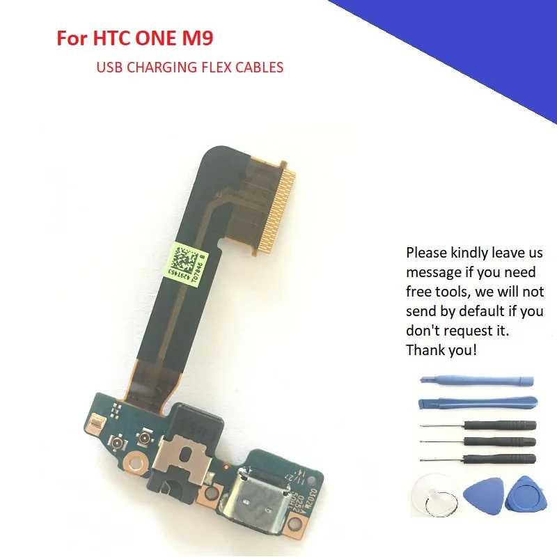 

USB Charging Board For HCT One M9 Flex Cables with connector and audio jack flex