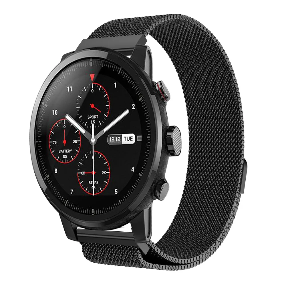 Для HUAWEI WATCH GT GT2 ремешок из нержавеющей стали, быстрая замена, Миланская петля, браслет, ремешок для часов 22 мм