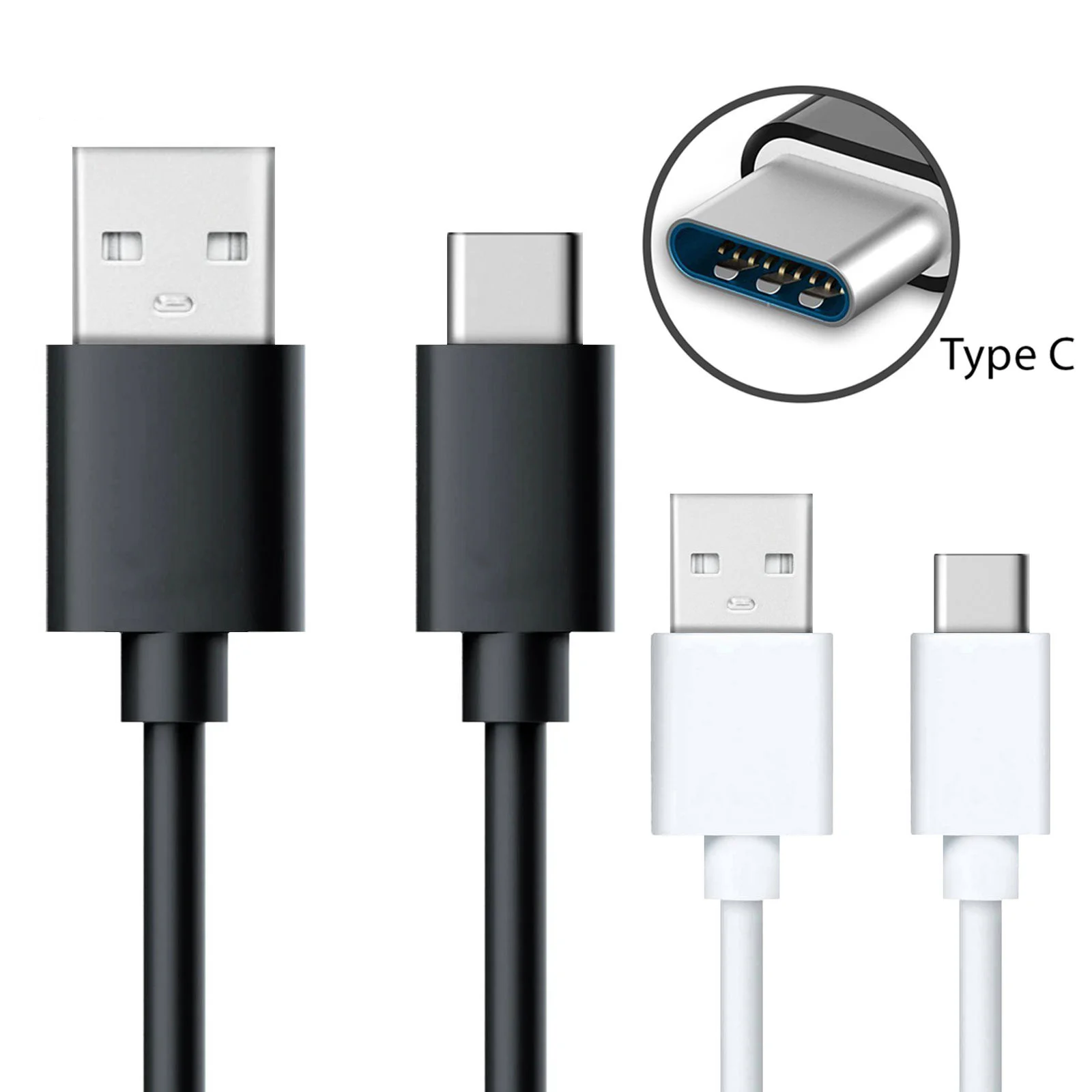 USLION Magnetic USB Cable Micro USB Type C Cable for