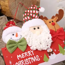 Автомобиль орнамент Рождественский Декор игрушка кукла подарок дома Для детей с Санта Клаусом и снеговиком деревянный висит Прямая May21
