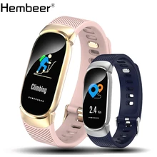 Hembeer Women Sport Smart Watch Men LED Waterproof SmartWatch Heart Rate Blood Pressure Pedometer Watch Clock For Android iOS
