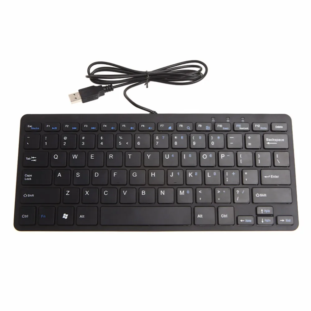 Buy Mini Slim Silent USB Wired Keyboard External