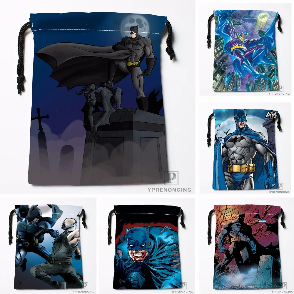 

Custom Superman Batman Drawstring Bags Travel Storage Mini Pouch Swim Hiking Toy Bag Size 18x22cm#0412-04-23