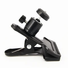 Multi-function Sping Clamp Clip with Ball Socket Head for Sport Video Photo Helmetcam Action Cam Camera Camcorder