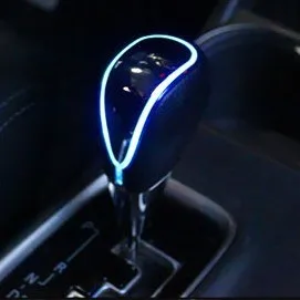 Универсальный Автомобильный сенсорный активированный светодиодный рычаг переключения передач Универсальный для BMW peugeot Passat VW сменный рычаг переключения передач - Название цвета: blue