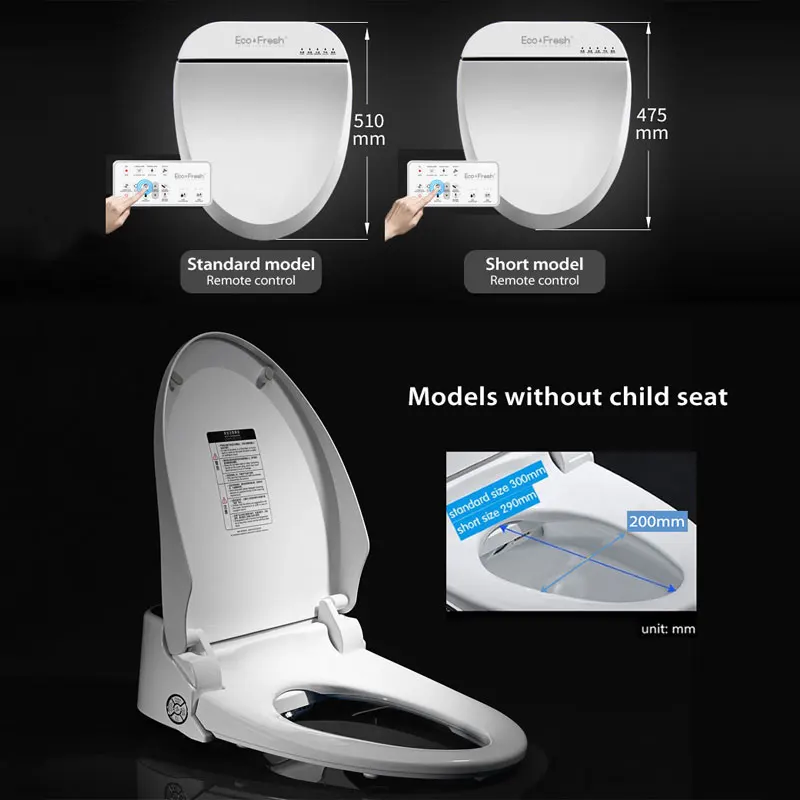 Bidet eléctrico caliente inodoro con agua caliente Secador de aire caliente  - China Bidet eléctrico WC, WC calentado