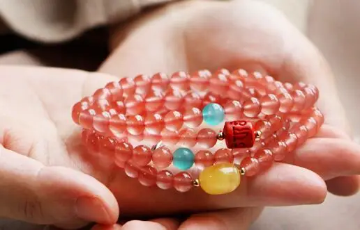 

Free shipping 42 16 creative 1 circle Women red Bracelet Valentine's Day Girls Trendy Female flower Jewelry hotsale