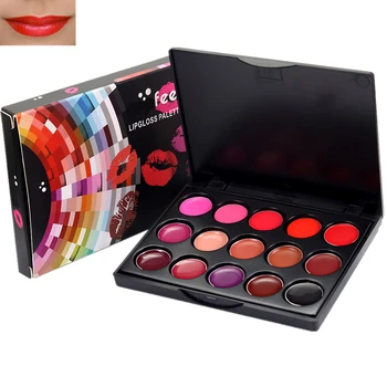 

New 15 colors Long-Lasting Moisturizer Makeup Lip Gloss Palette ,Cosmetics Sweet Tast Lipcolor Pearl Lip Stain Gelitter Lips