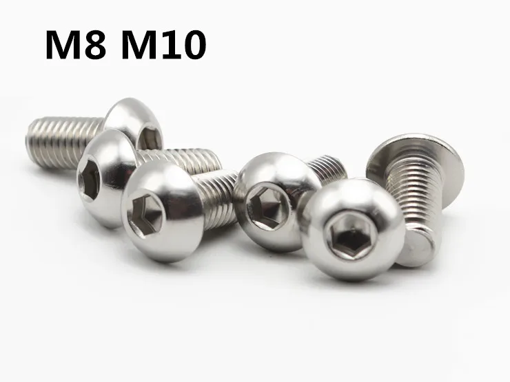 Винты M8 M10 с круглой внутренней шестигранной головкой винты из нержавеющей стали