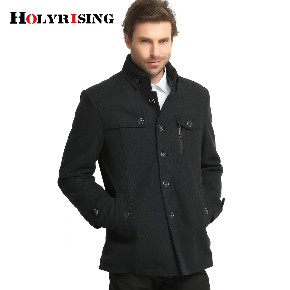 HOLYRISING Wollen jas modieuze man jas van cultiveren moraal winter jacke verkopen windjack jas #130005|men coat|mens coats fashionmens fashion coat - AliExpress