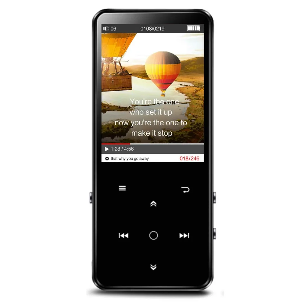 Bluetooth 4,0 Встроенный 16 Гб металлический MP3-плеер(расширяемый до 64 ГБ) без потерь звук сенсорная кнопка музыкальный плеер с FM/запись