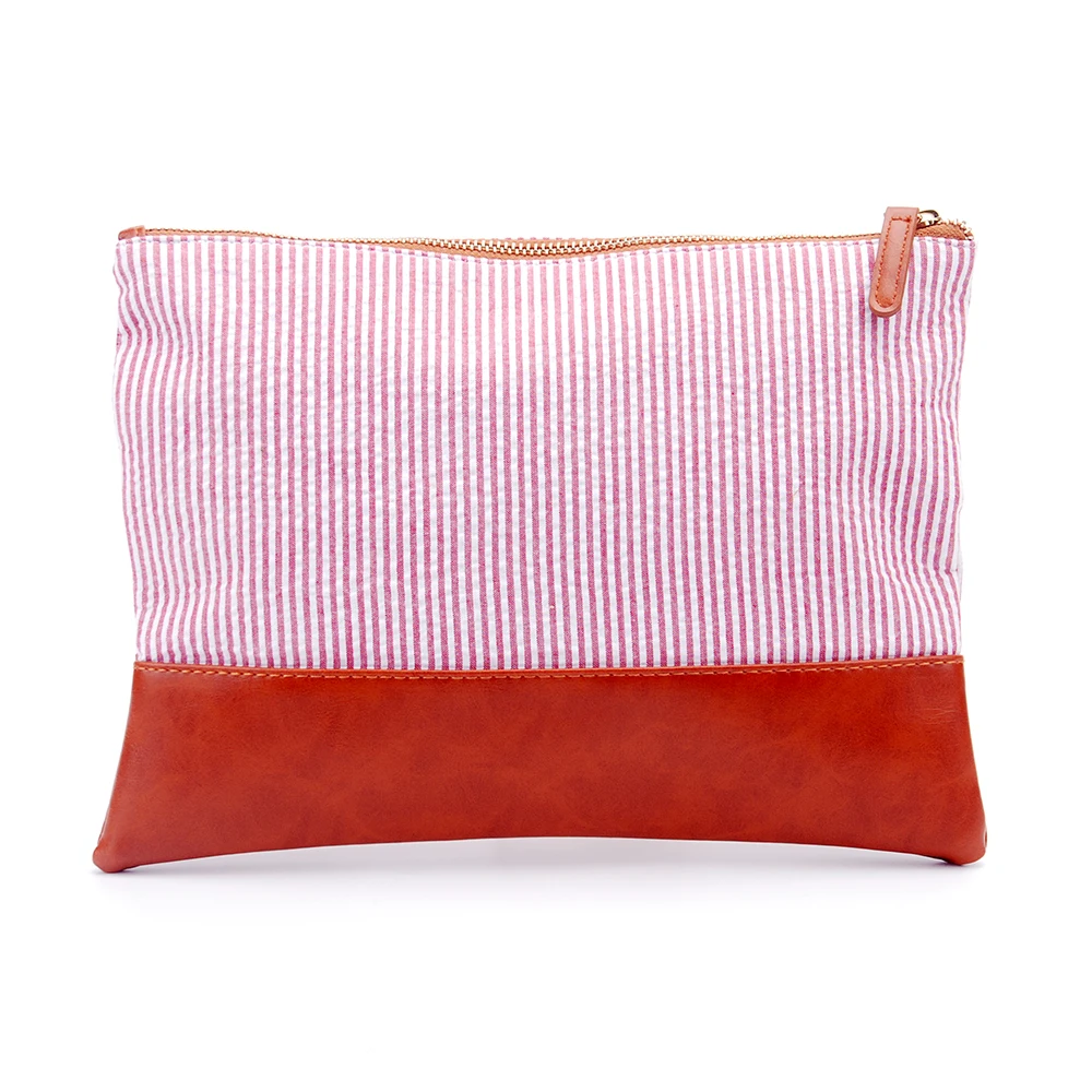 seersucker PU cosmetic bag (3)