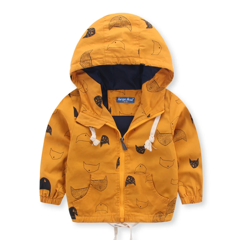 

new autumn Mini rodini style good quality boy cardigan Children's fish pattern clothes kids zipper jacket cotton baby outerwear
