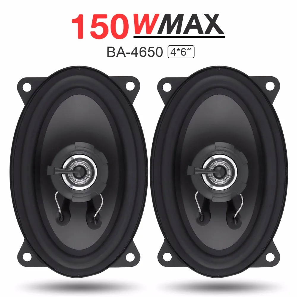 2 шт. 4X 6 дюймов способа 150 Вт автомобильный динамик HiFi аудио полный диапазон