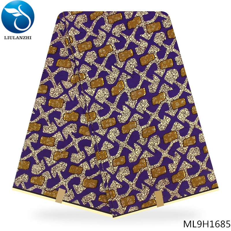 LIULANZHI guangzhou восковая печатная ткань настоящий голландский воск ткань хлопок для африканской одежды ML9H1676-1687 - Цвет: ML9H1685