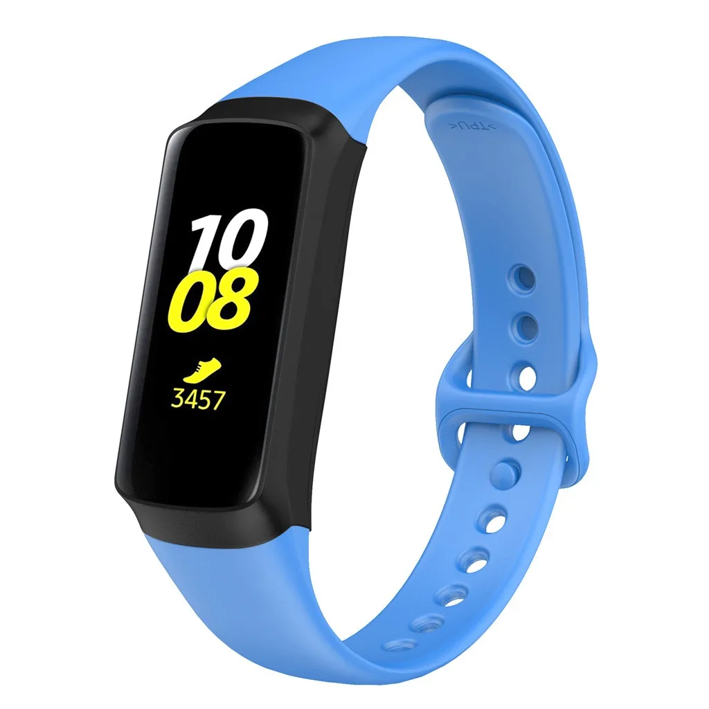 BU Watchbands Watch Sports Silicone Replacement Smart Watch Wristband Bracelet For Samsung Galaxy Watch Band Accessories 19JUN26 - Цвет: BU