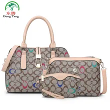 Mujeres Plaid Bolsa Nueva Llegada de Las Mujeres Compuesto Bolsas de Cuero de La Pu Bolsas Para Mujeres Bolso de Totalizador de las mujeres Bolsos de Mensajero Femenino 3 conjuntos