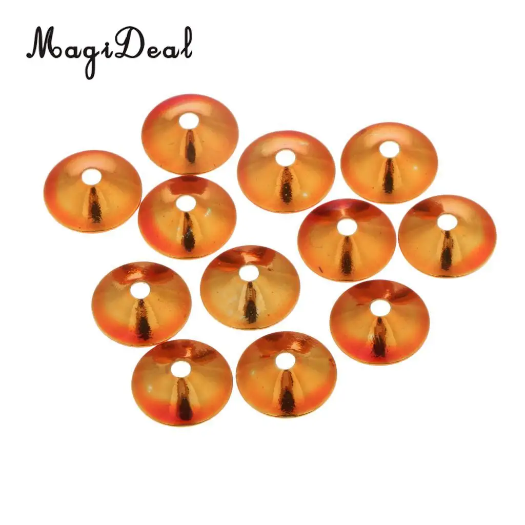 10pcs Durable Metal Fly Tying Flat Turbo Cones Heads Fly Tying Materials