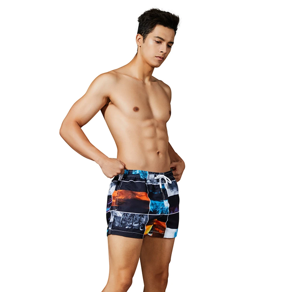 رجل السراويل المطبوعة سريعة الجافة ملابس السباحة مجلس تصفح قصيرة ملخصات ملابس السباحة الرياضة شاطئ سروال سباحة سراويل بوكسر برمودا