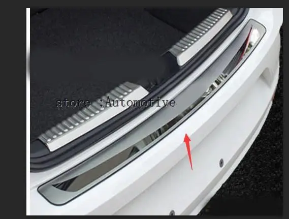 

Stainless Steel Outside Rear Bumper Protector Sill Trunk Tread Plate Trim for Volkswagen Vw POLO 2011 2012 2013 2014