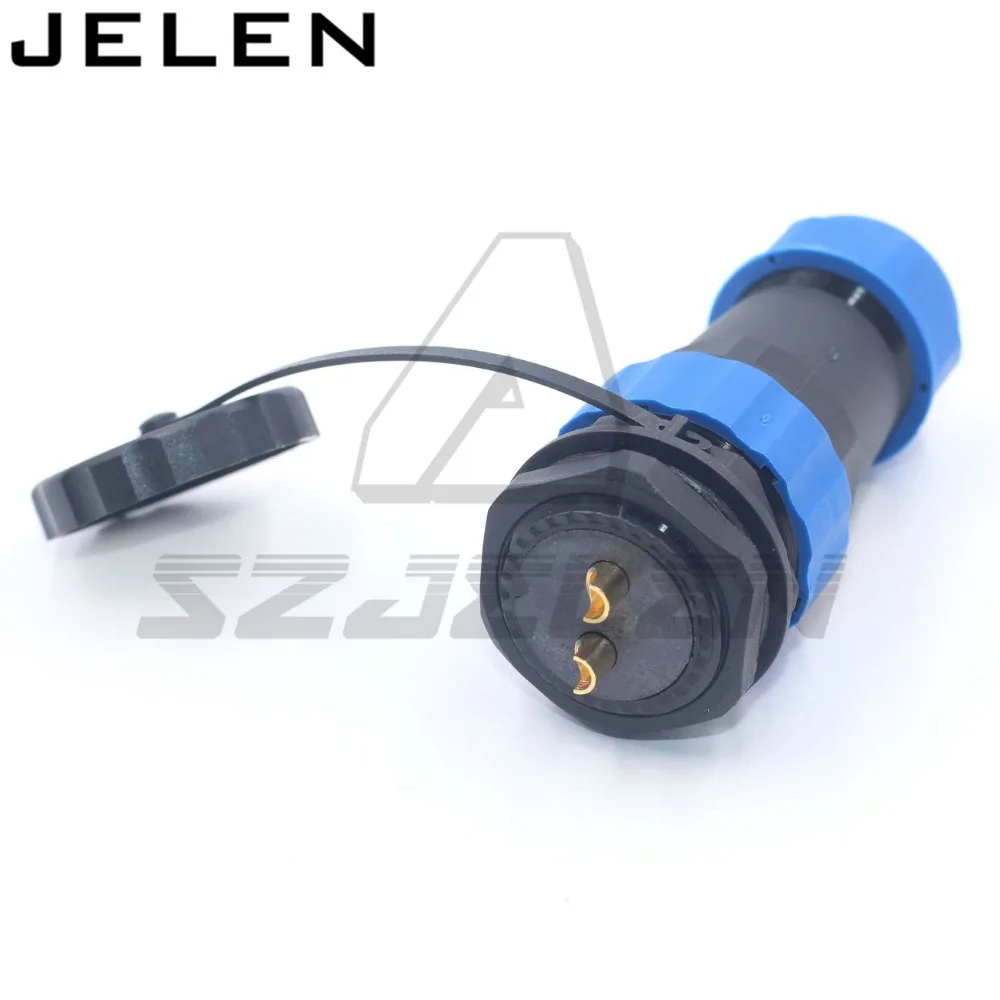 SD28TP-ZM, 2pin водонепроницаемые разъемы male female, IP68, светодиодный 2pin кабель питания провода разъемы, 45A панель вырез 28 мм