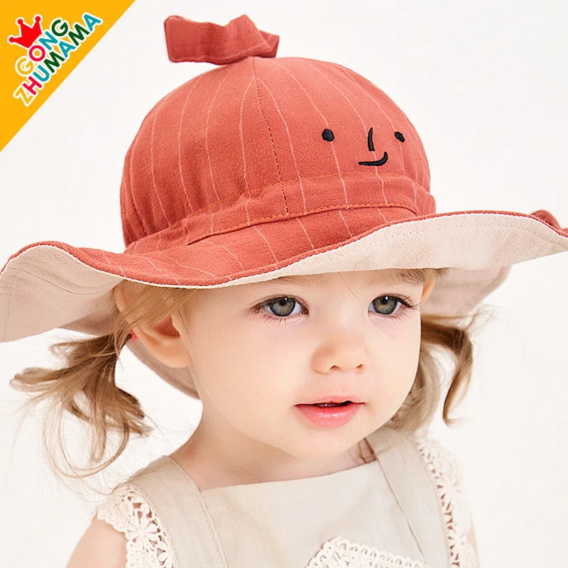 Sunhat для малышей, рыбий человек, хлопок, сплошной цвет, для малышей, рыбий человек, Sunhat, стиль, для малышей, рыбий человек, Sunhat