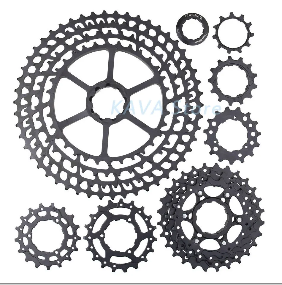 SUNSHINE MTB 12 Скоростей SLR кассета 11-50T 12s широкоугольный Сверхлегкий 399g CNC Freewheel Запчасти для горного велосипеда