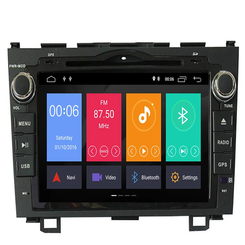 

Android 9.0 8core HD 1024*600 Car DVD Player Radio For Honda CRV 2007 2008 2009 2010 2011 4G WIFI GPS Navigation Head Unit 2 din
