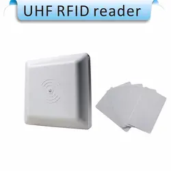 Карта UHF RFID дистанционный считыватель с широким диапазоном действия, 8dbi антенны RS232/RS485/Wiegand 26 считыватель 1-5 м интегрируемое