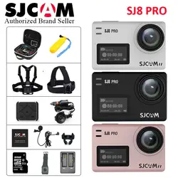 В наличии! SJCAM SJ8 Pro 1290 P 4 к 60fps WiFi Пульт дистанционного управления анти-встряхнуть двойной сенсорный экран Шлем Спортивная активная