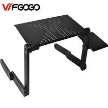 WFGOGO Computer Desks Portable Adjustable Foldable Laptop Notebook Lap PC Folding Desk Table Vented Stand Bed Tray