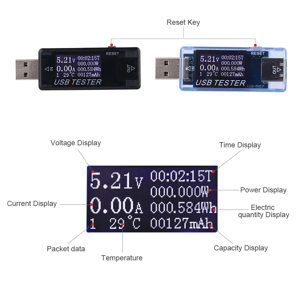 USB Напряжение Ток Емкость метр для huawei телефон зарядное устройство Доктор время работы power Bank емкость батареи тестер безопасности