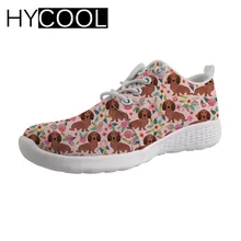 HYCOOL; женская обувь для водных видов спорта; спортивная обувь с принтом таксы и собаки; уличные спортивные кроссовки; женская пляжная обувь для плавания; Летняя обувь на плоской подошве