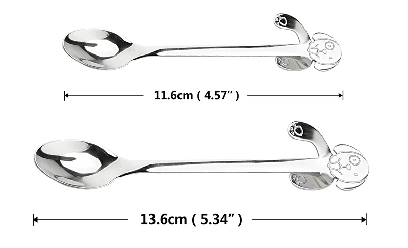 Upspirit, подвесная чайная и кофейная ложка с рисунком собаки из нержавеющей стали, ложка-мешалка, десерт, закуски, мороженое, совок, домашняя посуда