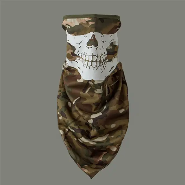 Zuoxiangru Army Camo Killing Floor Half Skullies Balaclava Ghost Skull