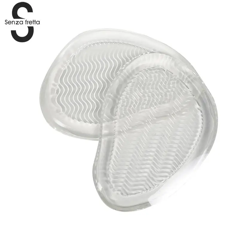 

1 Pair Insole Silicone Soft Toe Pads Forefoot Pad Feet Care High Heels Footpad Relief Pain Comfortable Half Insole LDD0433