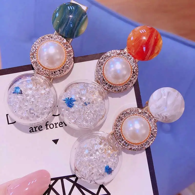 

Retro Pearl Hair Clip for Girls Headwear Hair Accessories Color Adult Geometric Hairpins Hair Barrettes Hairgrips Women