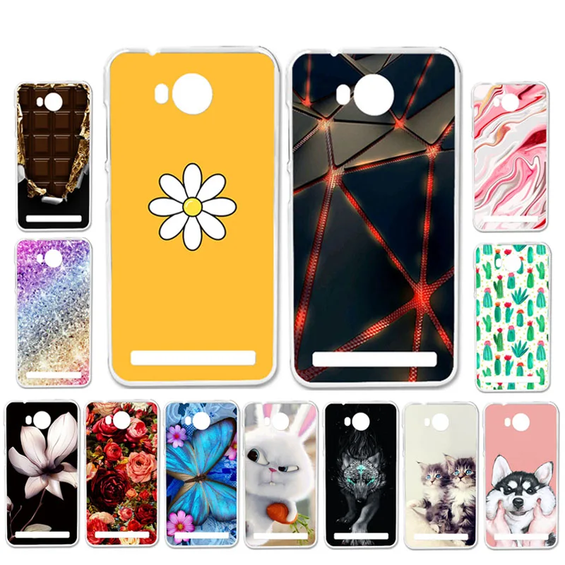 

Ojeleye DIY Patterned Silicon Case For Huawei Y3 II Case Soft TPU Cartoon Cover For Huawei Y3 ii LUA-L02 Covers Anti-knock Shell