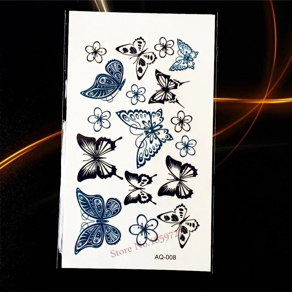 1 шт. 3D кота собаки Henna с рисунком черепа flash поддельные татуировки Дети Body Art