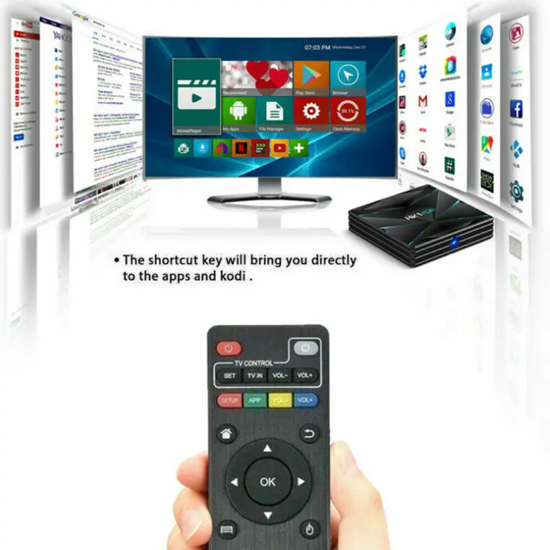 HK1 Plus Android 9,0 Smart tv Box 2+ 16G S905X2 четырехъядерный двойной wifi 4 K телеприставка Великобритания ЕС США AU