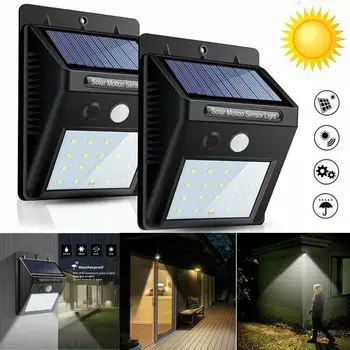 

4PCS solar lamp 20LED Solar Light PIR Motion Sensor Wall Light Energy Saving Outdoor Street Yard Garden Path Security Solar Lamp