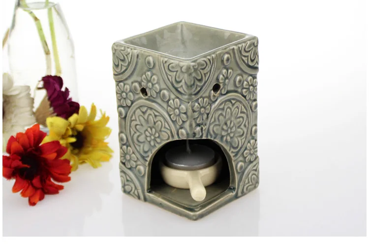 Винтажный креативный керамический диффузор эфирного масла свечи для ароматерапии лампа с ароматом ладана горелка Печь Спа освежитель домашний декор